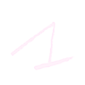Handwritten number 1