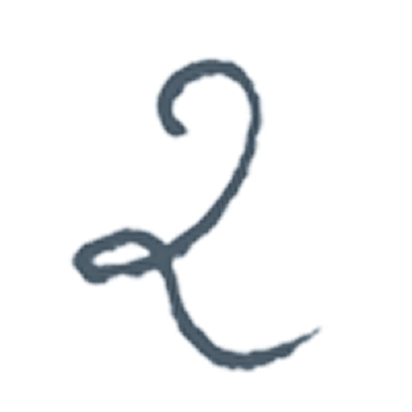 Handwritten number 2